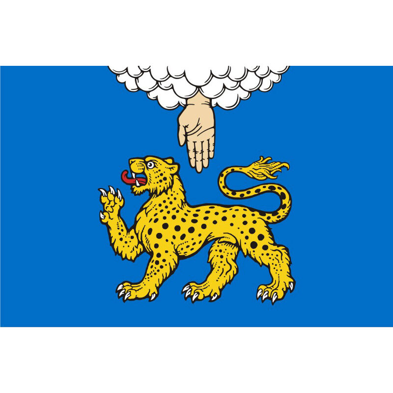 Флаг города Псков с логотипом
