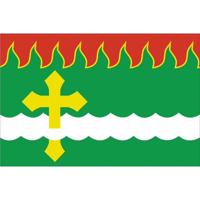 Флаг города Рошаль с логотипом