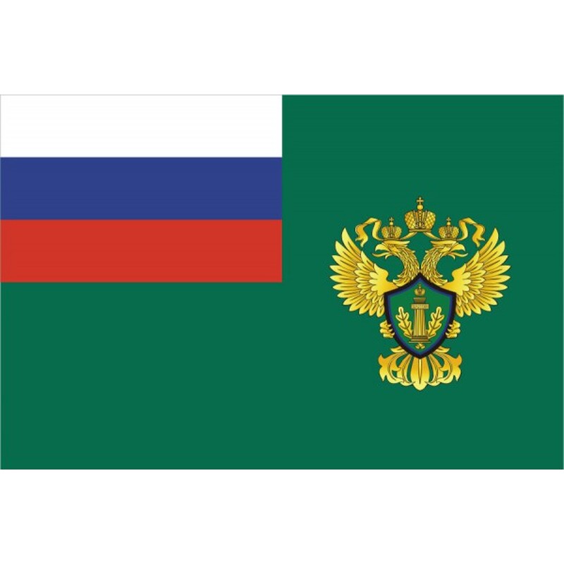 Флаг Федеральной службы по надзору в сфере природопользования (Росприроднадзор) с логотипом