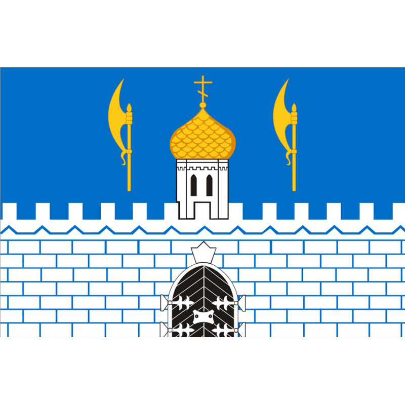 Флаг города Сергиев Посад с логотипом