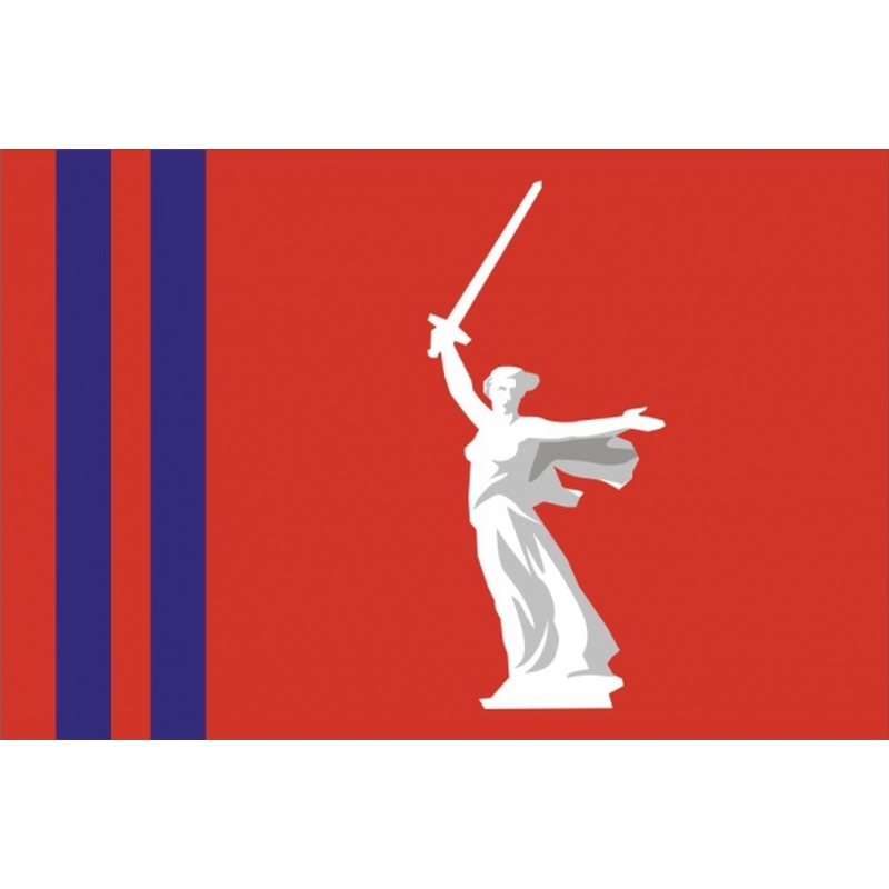 Флаг субъекта РФ Волгоградская область с логотипом