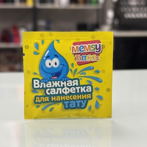Салфетки с полноцветным принтом на упаковке